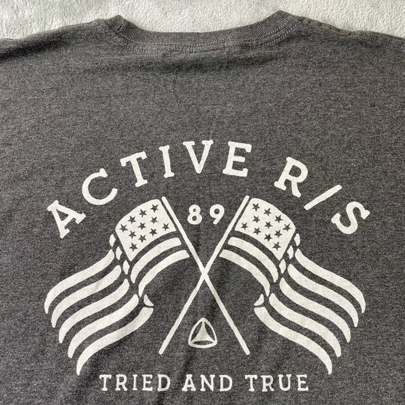 Active Ride Shop Other - Active Ride Shop 89 T Shirt Mens Large Gray Logo Graphic Skate Surf Skater Vtg